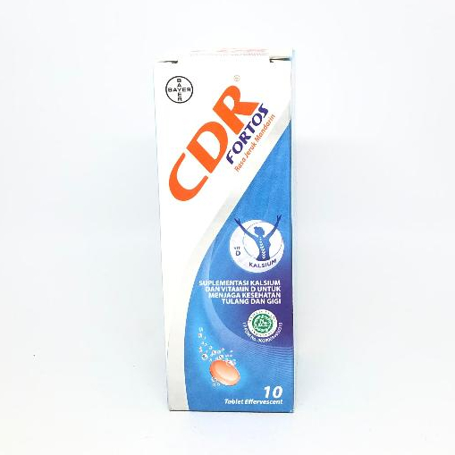 Jual CDR FORTOS EFFERVESCENT TABLET / TUBE 10 TAB / SUPLEMEN TULANG DAN ...