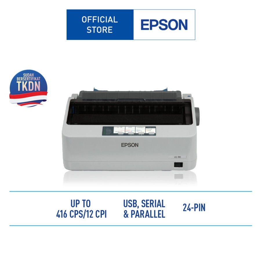 Jual EPSON LQ-310 DOT MATRIX PRINTER LQ310 IMPACT PRINTER + RIBBON ...