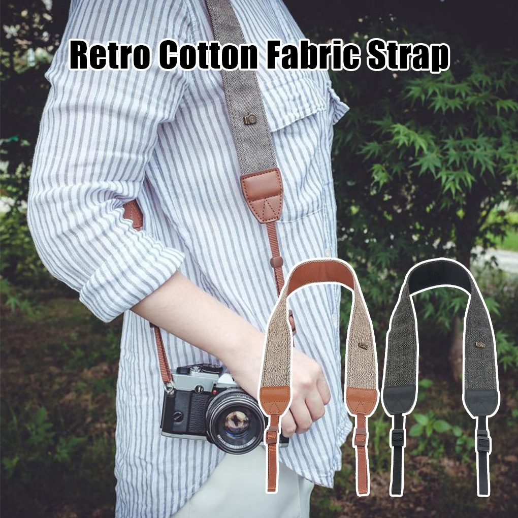 Jual Tali strap kamera kapas portabel tahan lama Adjustable neck strap