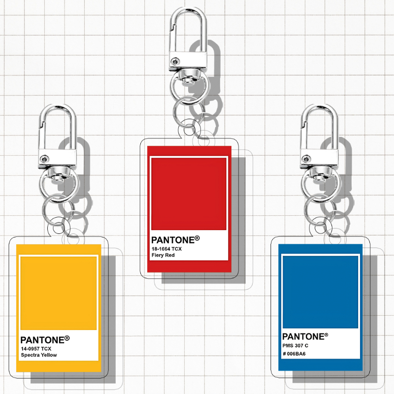Jual Pantone Keychain Banyak Pilihan Warna | UV Printed 2 Sisi Doff and ...
