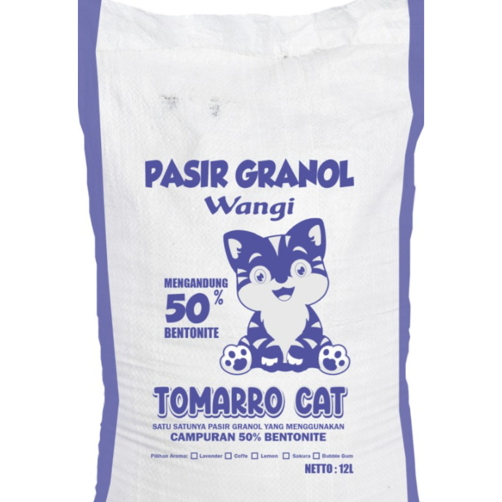 Jual 12 LITER PASIR KUCING GUMPAL WANGI TOMARRO/PASIR KUCING GUMPAL