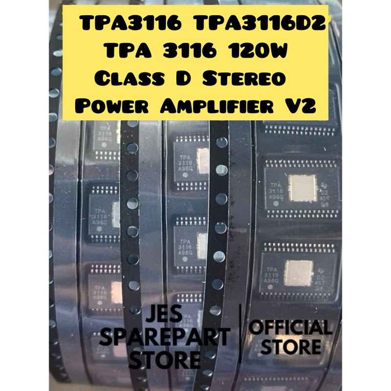 Jual TPA3116 TPA3116D2 TPA 3116 120W Class D Stereo Power Amplifier V2 ...