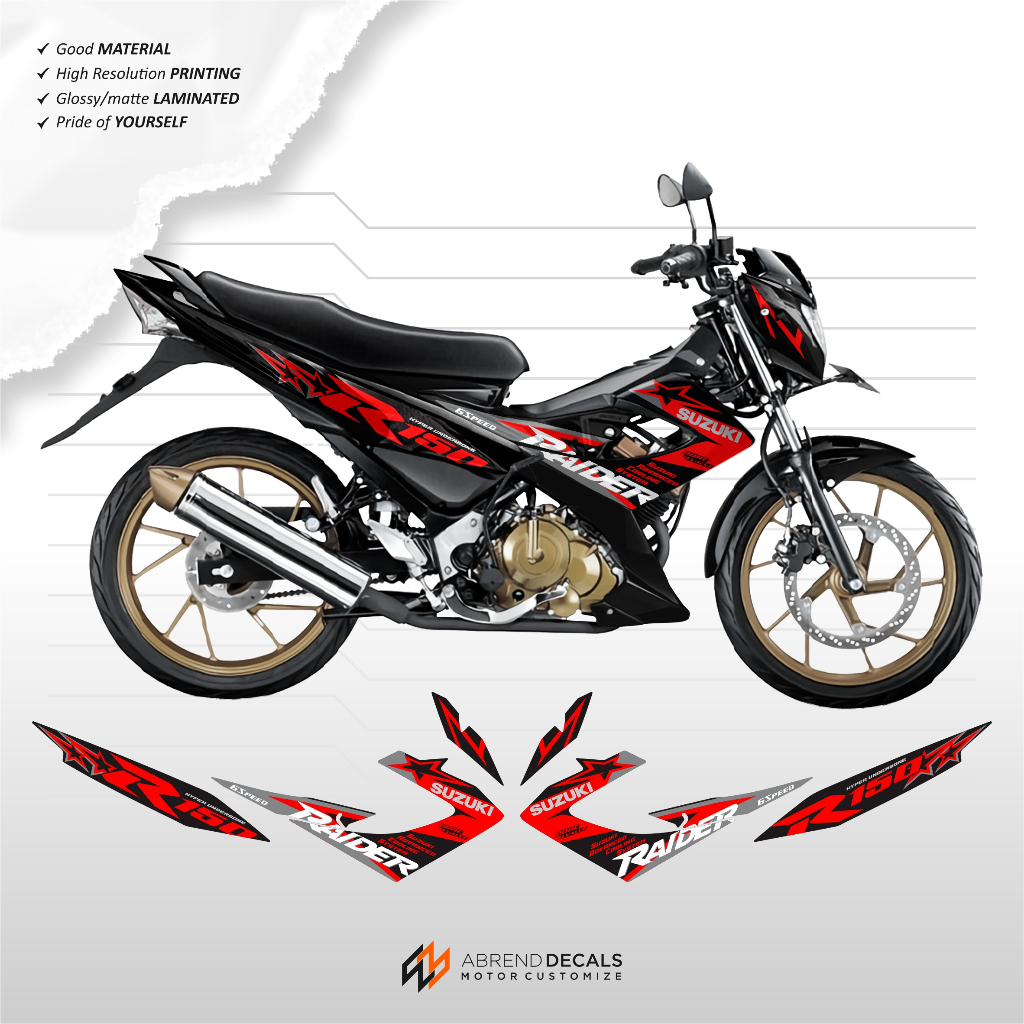 Jual STRIPING SATRIA FU FACELIFT GRAFIS SIMPEL ORI PRINTING / STIKER ...
