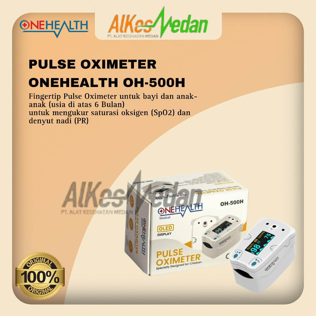 Jual PULSE OXIMETER ONEHEALTH OH-500H PENGUKUR KADAR OXYGEN ANAK ...