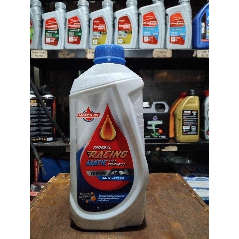 Jual Oli Motor FEDERAL RACING MATIC 10W-40 (1 l) ORIGINAL 100% | Shopee ...