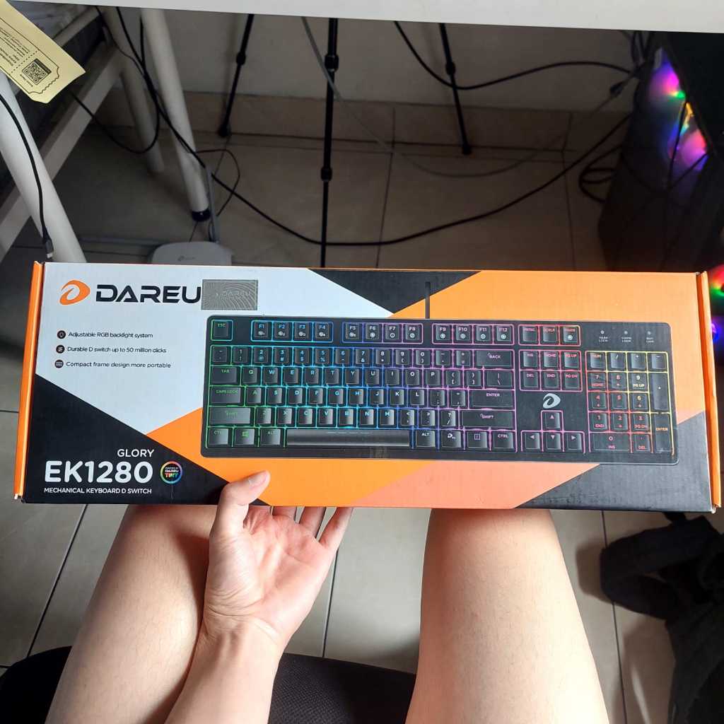 Jual Keyboard Gaming RGB Full Size - Dareu EK1280 - Red Switch - Hitam ...