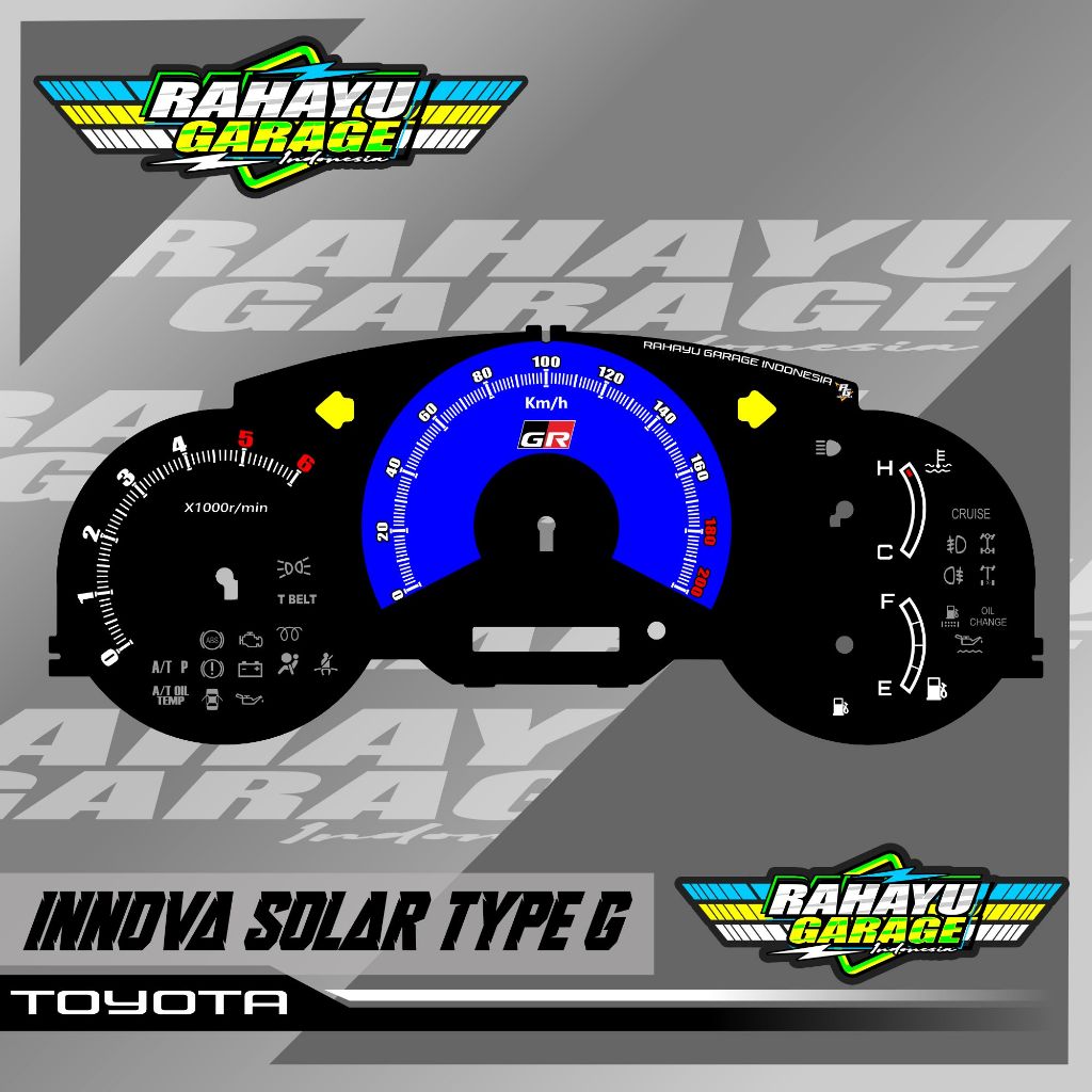 Jual PAPAN SPEEDOMETER CUSTOM INNOVA OLD SOLAR TYPE G MANUAL DAN MATIC ...