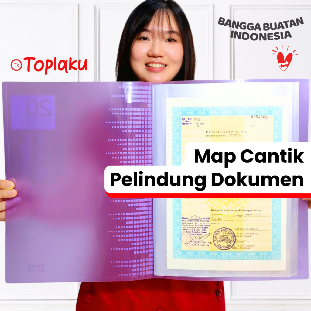 Jual Premium Clear Holder Map Dokumen Anti Air File Keeper Plastik ...