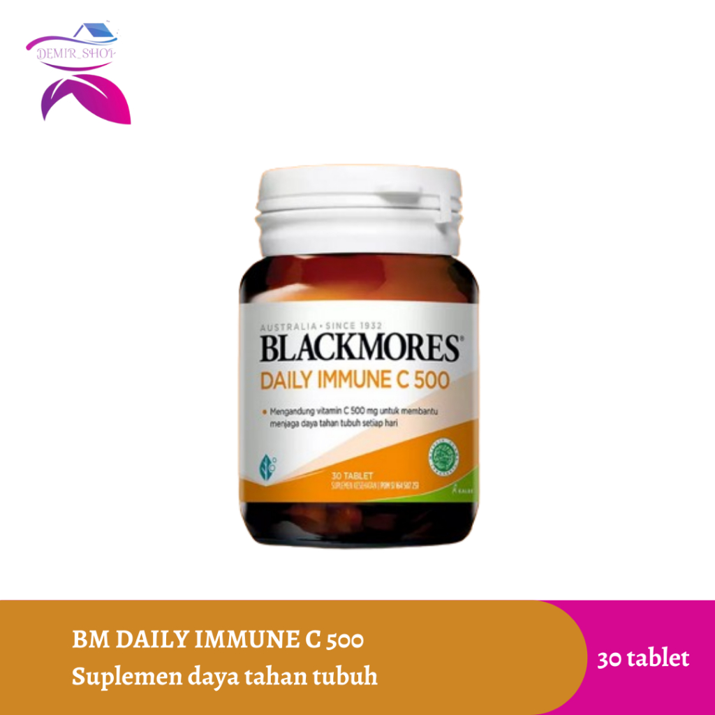 Jual Blackmores Daily Immune C 500 Botol 30 Tablet | Shopee Indonesia