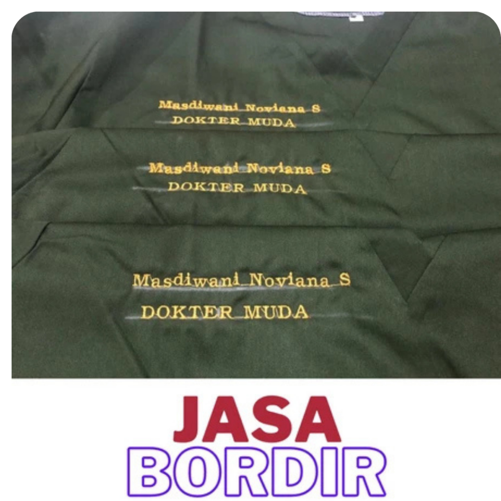 KHUSUS UNTUK PENAMBAHAN JASA BORDIR NAMA