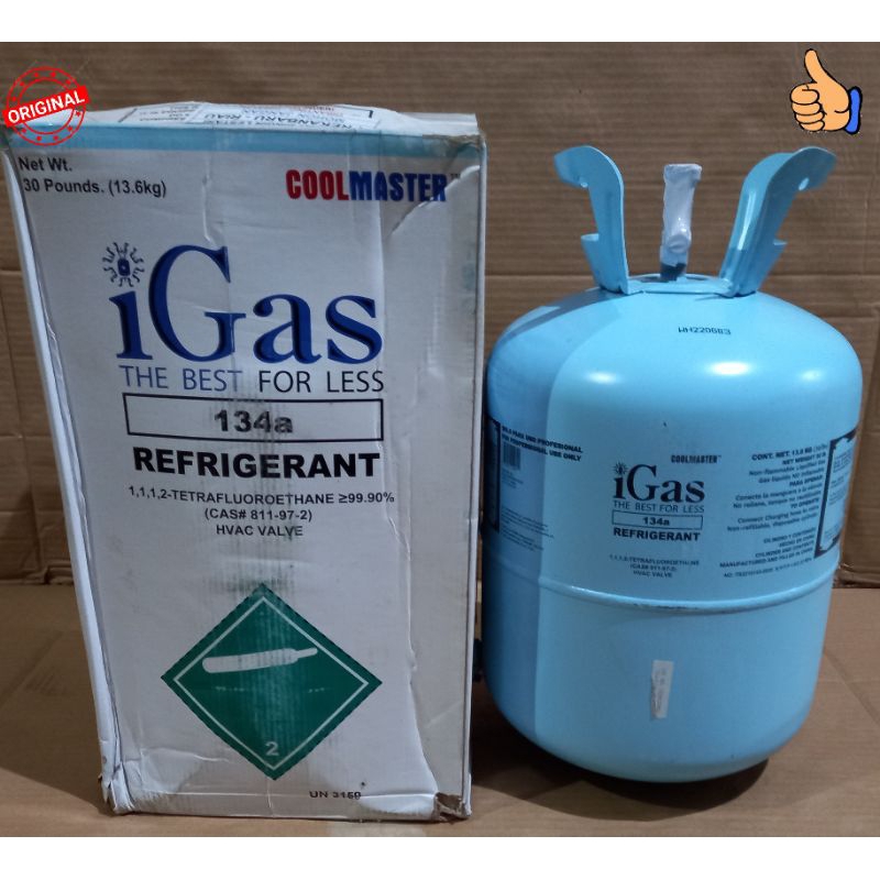 Jual REFRIGERANT GAS-IGAS - MASTER COOL - R-134a (13,60 KG) | Shopee ...