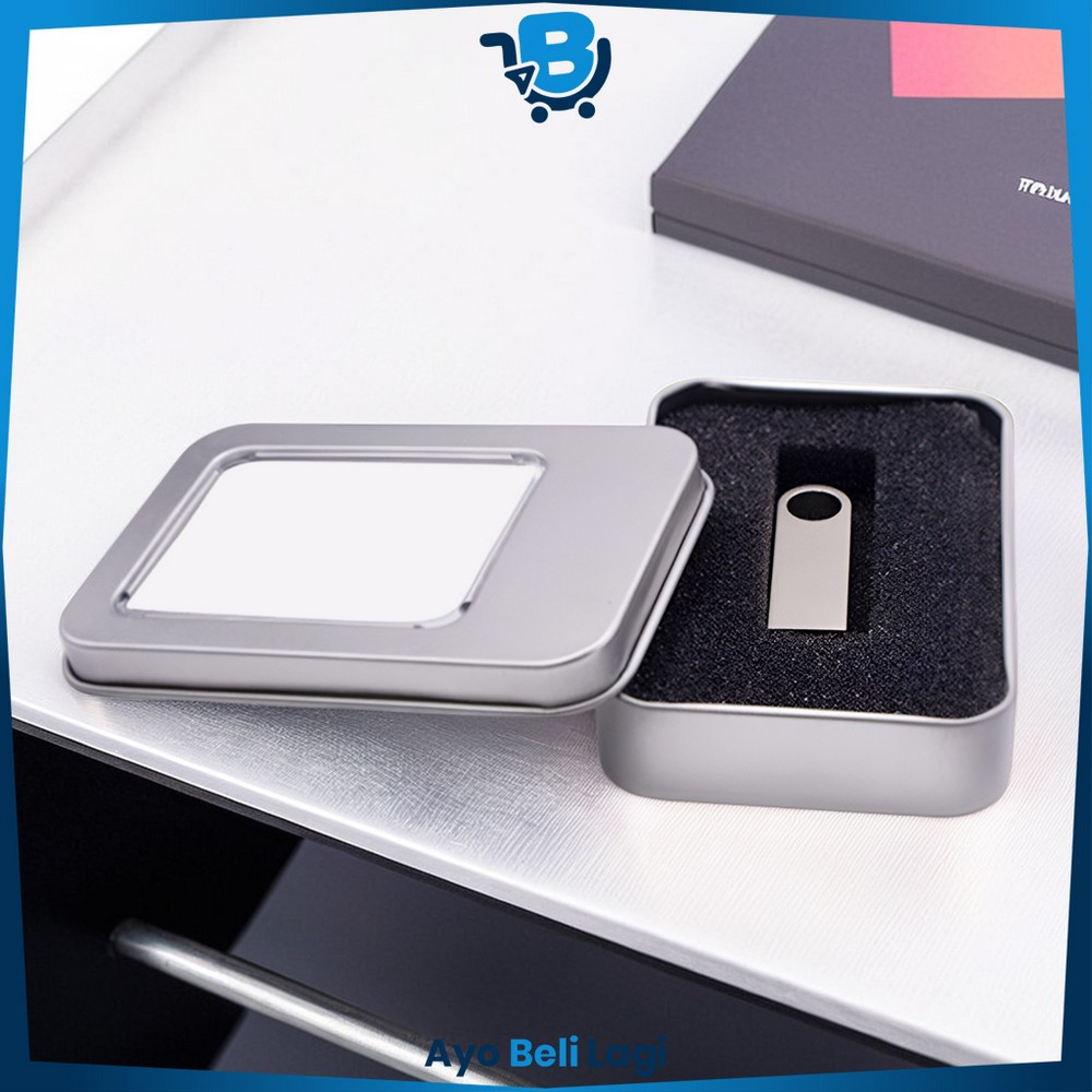 Kotak Kaleng Penyimpanan USB Flashdisk Packaging Box Universal / Kotak Packing Flash Disk Tempat Souvenir Box ABL C1192