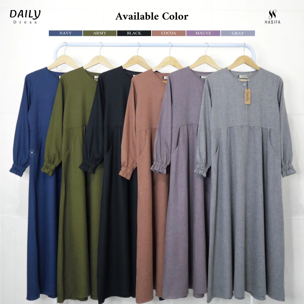 Detail Lengan & Kancing Hasifa Daily Dress