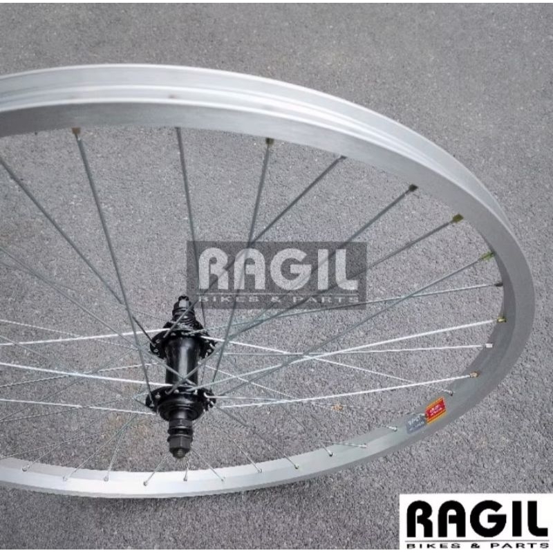 Velocity A23 Black/Silver Rim 650B セット Wheels 24 VELOCITY