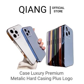 Qiang Premium Pro Luxury Chrome For iPhone 11 12 13 14 15 16 Pro Max Plus  Metalic Hard Casing