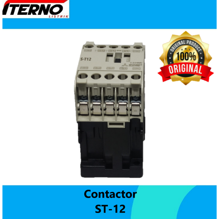Jual Kontaktor Mitsubishi ST-12 S-T12 ST12 220V 380V Ori | Shopee Indonesia