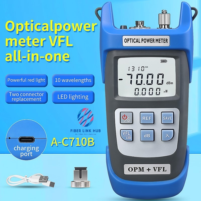Jual OPM + VFL 30mW Bisa Di Cas Optical Power Meter + Visual Fault ...