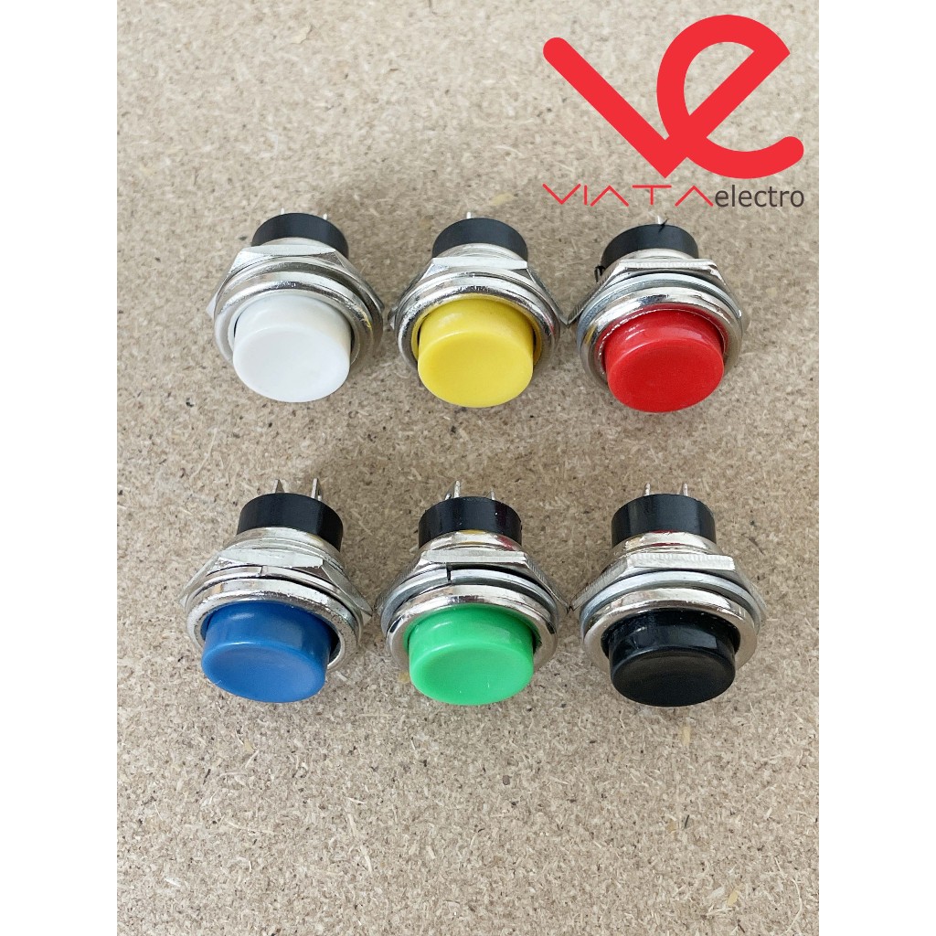 Jual PUSH BUTTON DS 212 PUSH ON BESI DS 212 SWITCH 2 PIN DS-212 METAL ...