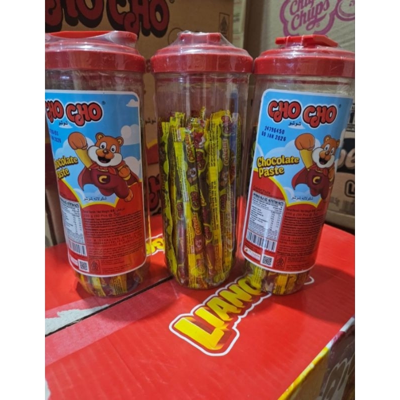 Jual CHO CHO CHOCOLATE PASTA LONG JAR | Shopee Indonesia