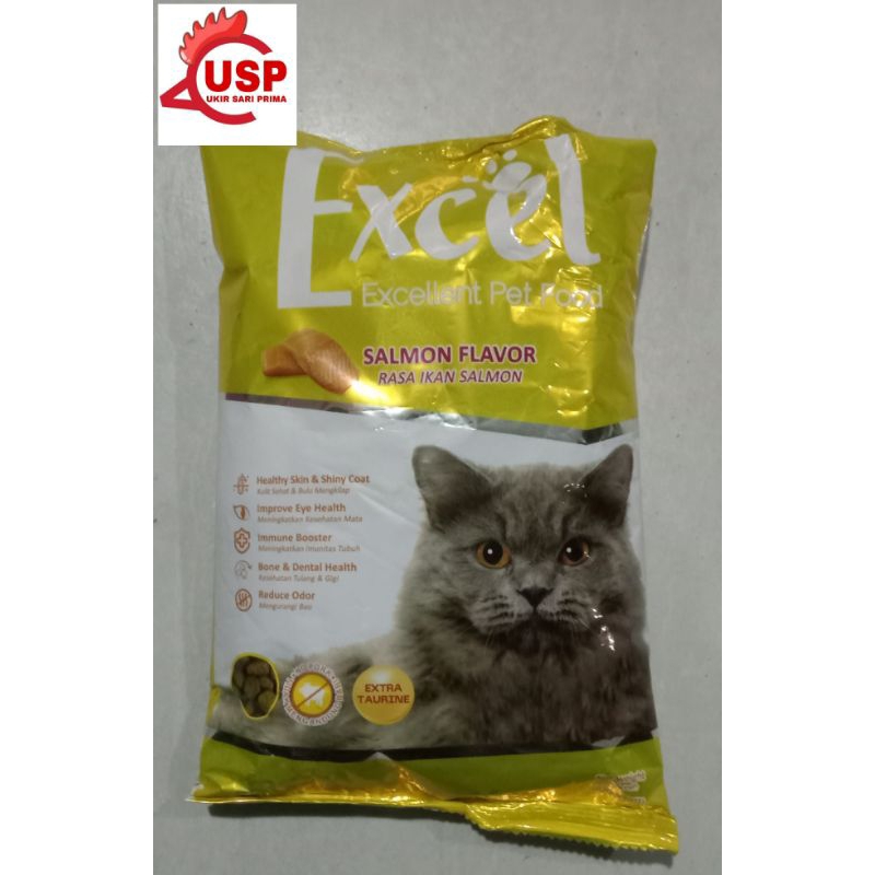 Jual Pakan Kucing EXCEL KUNING SALMON 500 gram | Shopee Indonesia