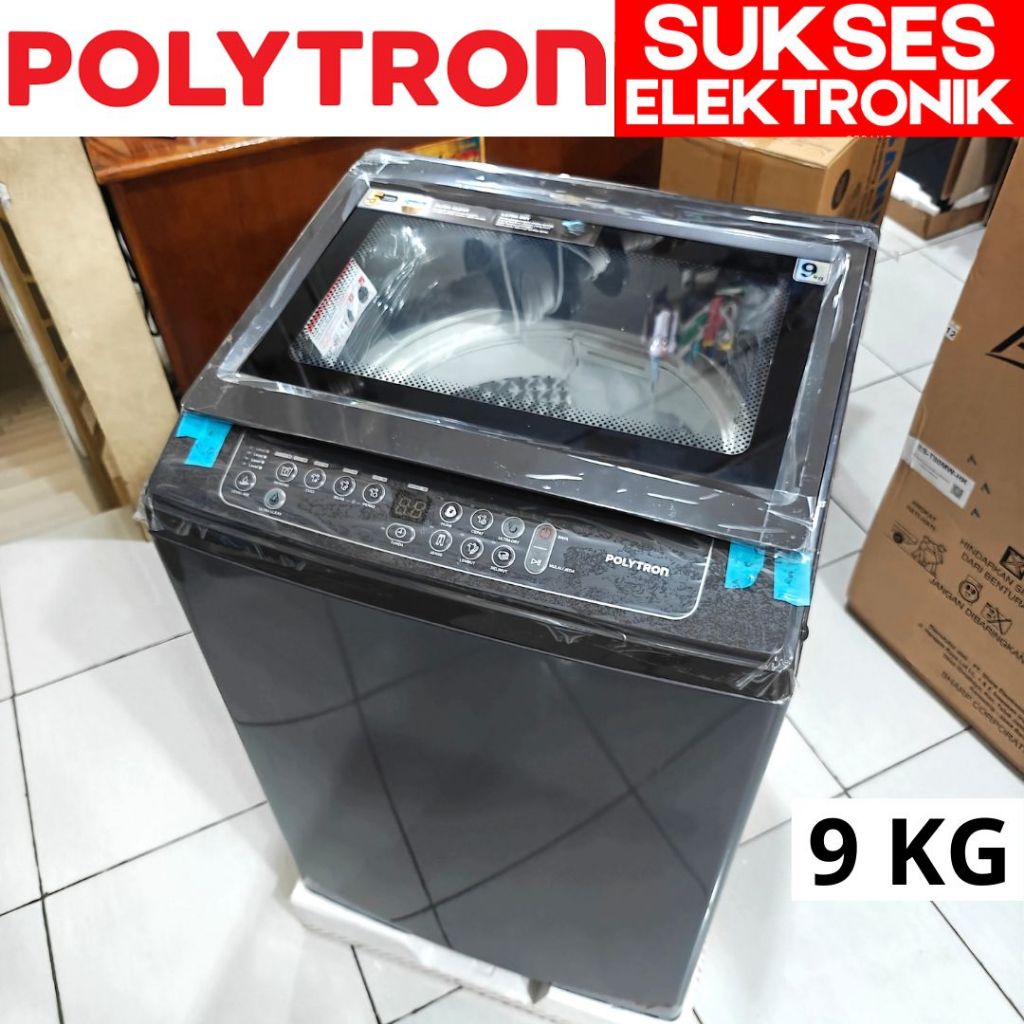 Jual MESIN CUCI 1 TABUNG POLYTRON 9KG PAW-9029Y / WASH MACHINE OTOMATIS ...