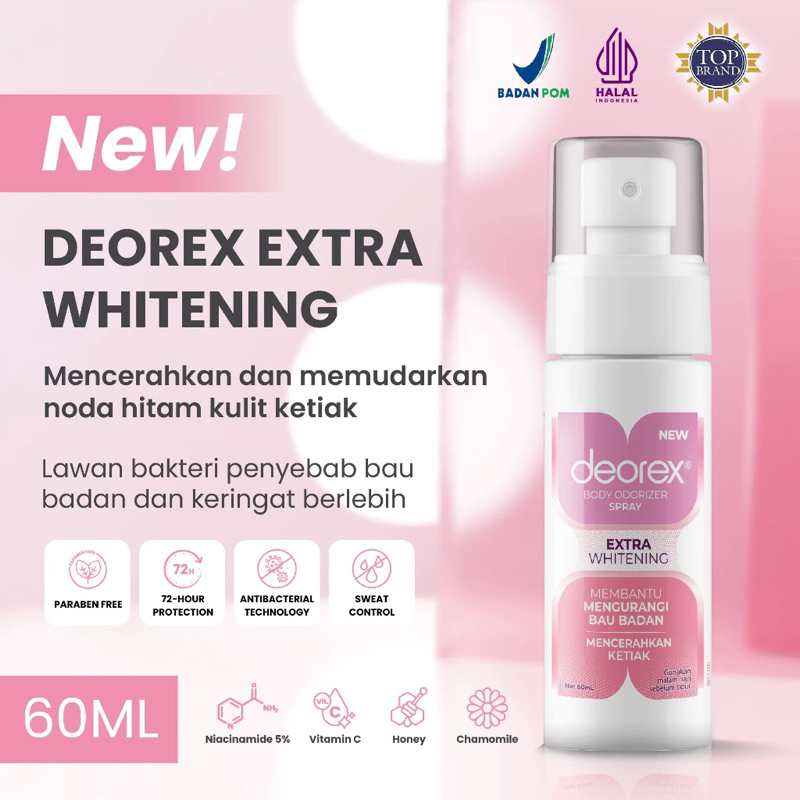 Jual DEOREX Body Odorizer Spray 60ml | Shopee Indonesia