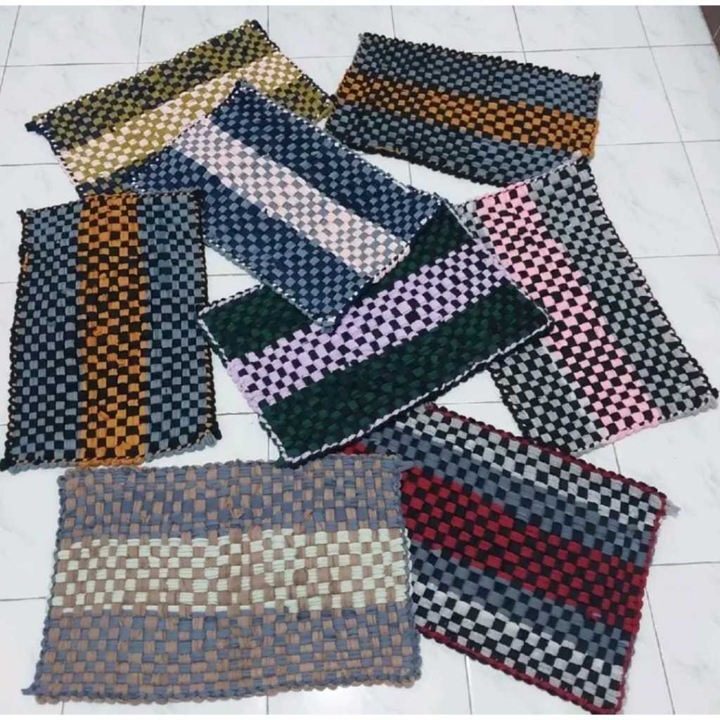 Jual Keset Anyam Kaki Tebal Kesed Tenun Anti Slip Murah | Shopee Indonesia