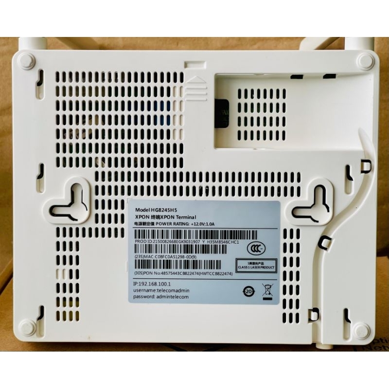 Jual [50 UNIT] ROUTER HUAWEI 5H5 XPON BARU PORT MODEM BIRU GPON EPON ...