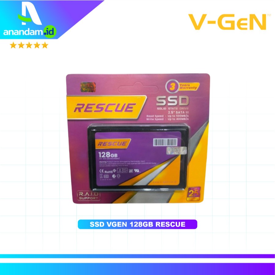 Jual V-GEN 128GB RESCUE SATA/ V-GeN SSD - 128GB RESCUE | Shopee Indonesia