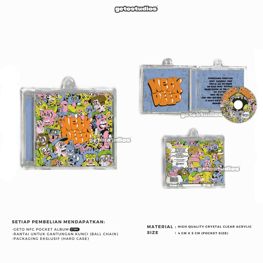Jual Neck Deep NFC Pocket Mini Album - Mini Album Keychain NFC ...