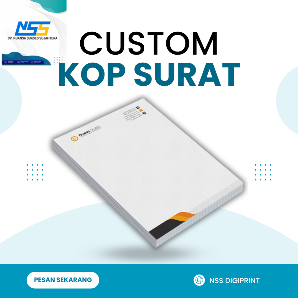 Jual CETAK KOP SURAT FULL COLOUR / PRINT KOP SURAT FULL COLOUR / CETAK ...