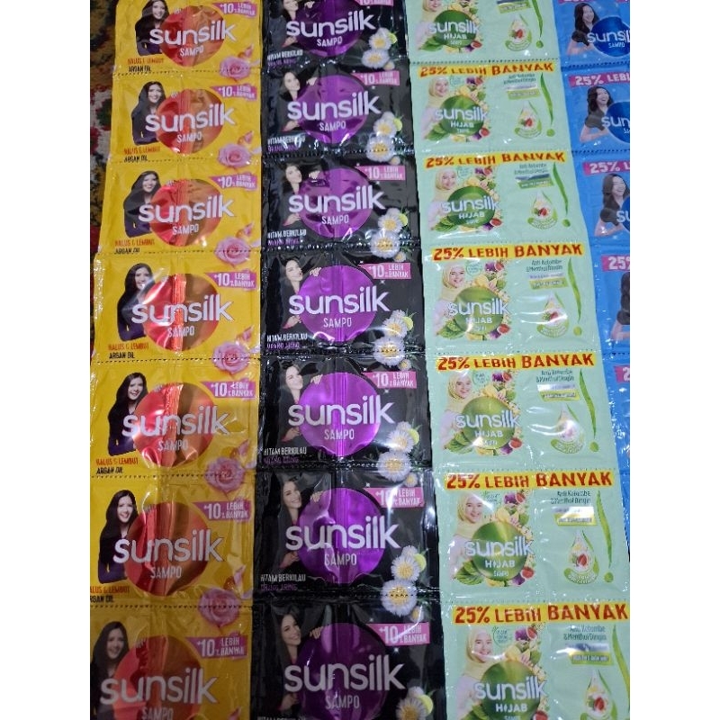 Jual SUNSLIK Shampoo 10 ml 1 Renteng Isi 12 Sachet / Shampoo Sunslik ...