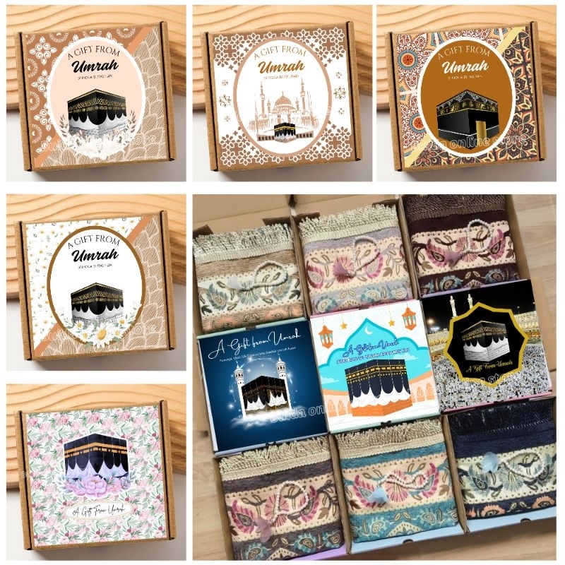 Jual stiker sticker Kartu Ucapan Label Gift From Umroh Bisa Custom Nama ...