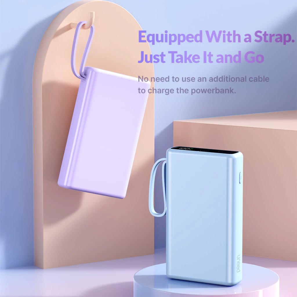 UNEED MultiBox F10 Powerbank Built in Cable QC 10000mAh 22.5W- UPB246