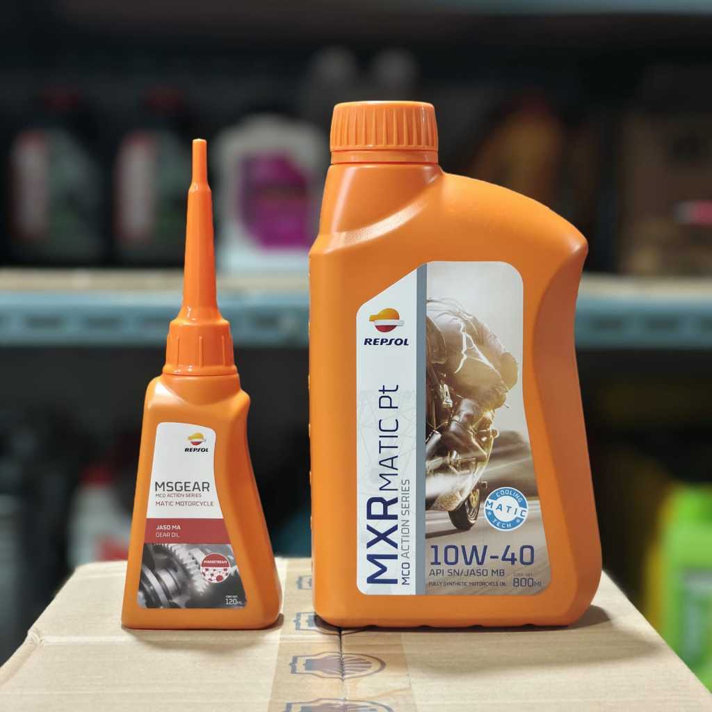 Jual OLI MESIN MOTOR REPSOL MXR MATIC PLATINUM FULLY SYNTHETIC 10W-40 ...