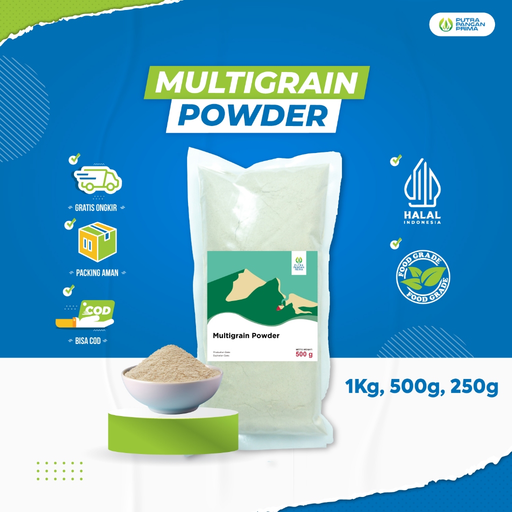 Jual Bubuk Multigrain Powder Pure 250gr 500gr 1kg | Shopee Indonesia