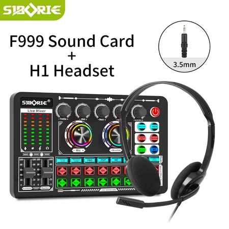 Siborie Sound Card F999 dengan fitur mixer dan Bluetooth