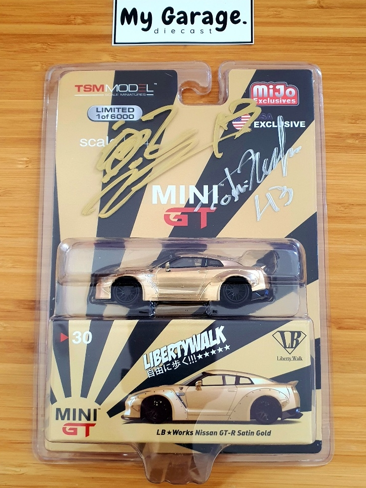 Jual Mini GT no 30 - Nissan R35 Satin Gold Signed Kato Toshi | Shopee ...