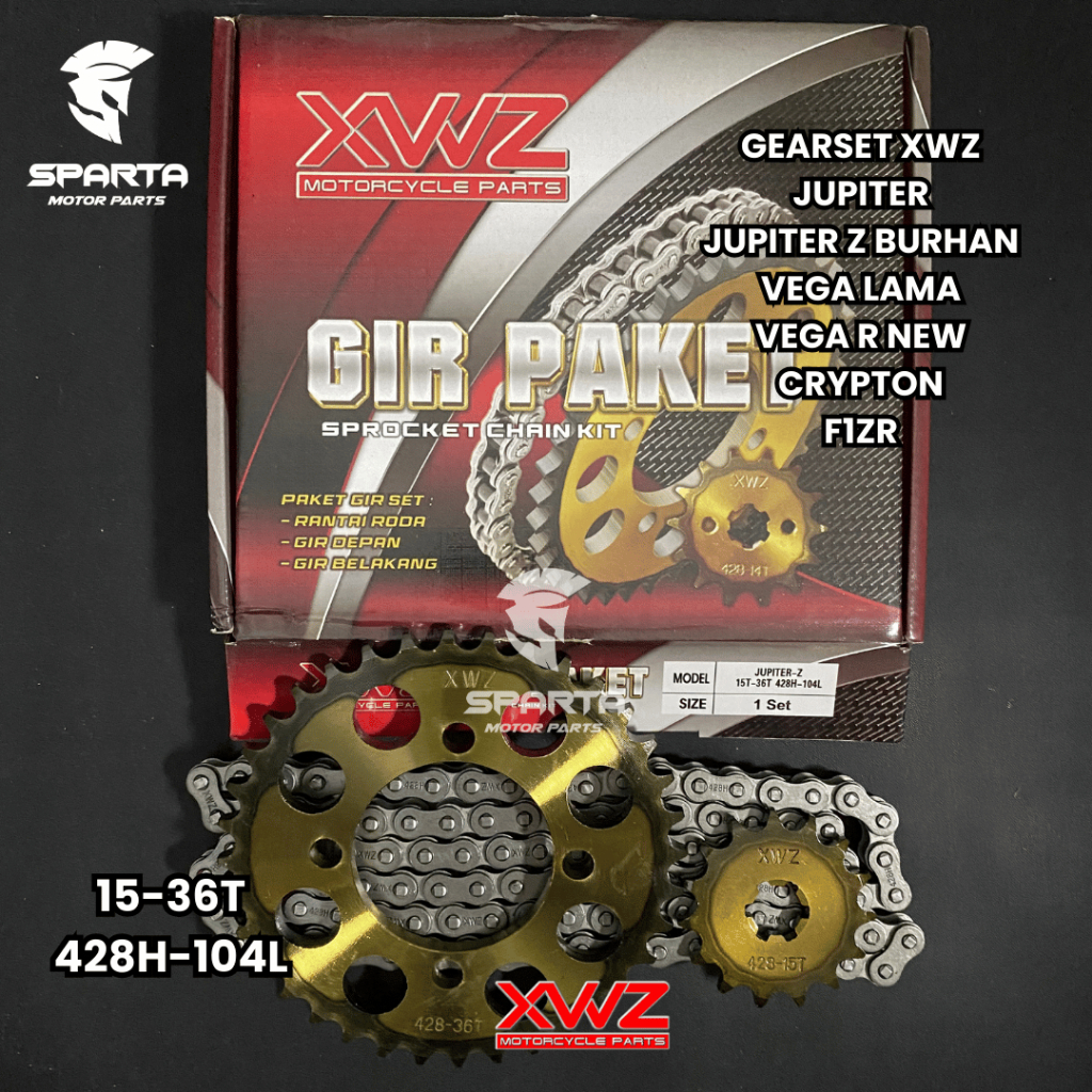 Jual GEAR GIR SET GIR PAKET JUPITER Z LAMA BURHAN VEGA R NEW FIZR VEGA ...