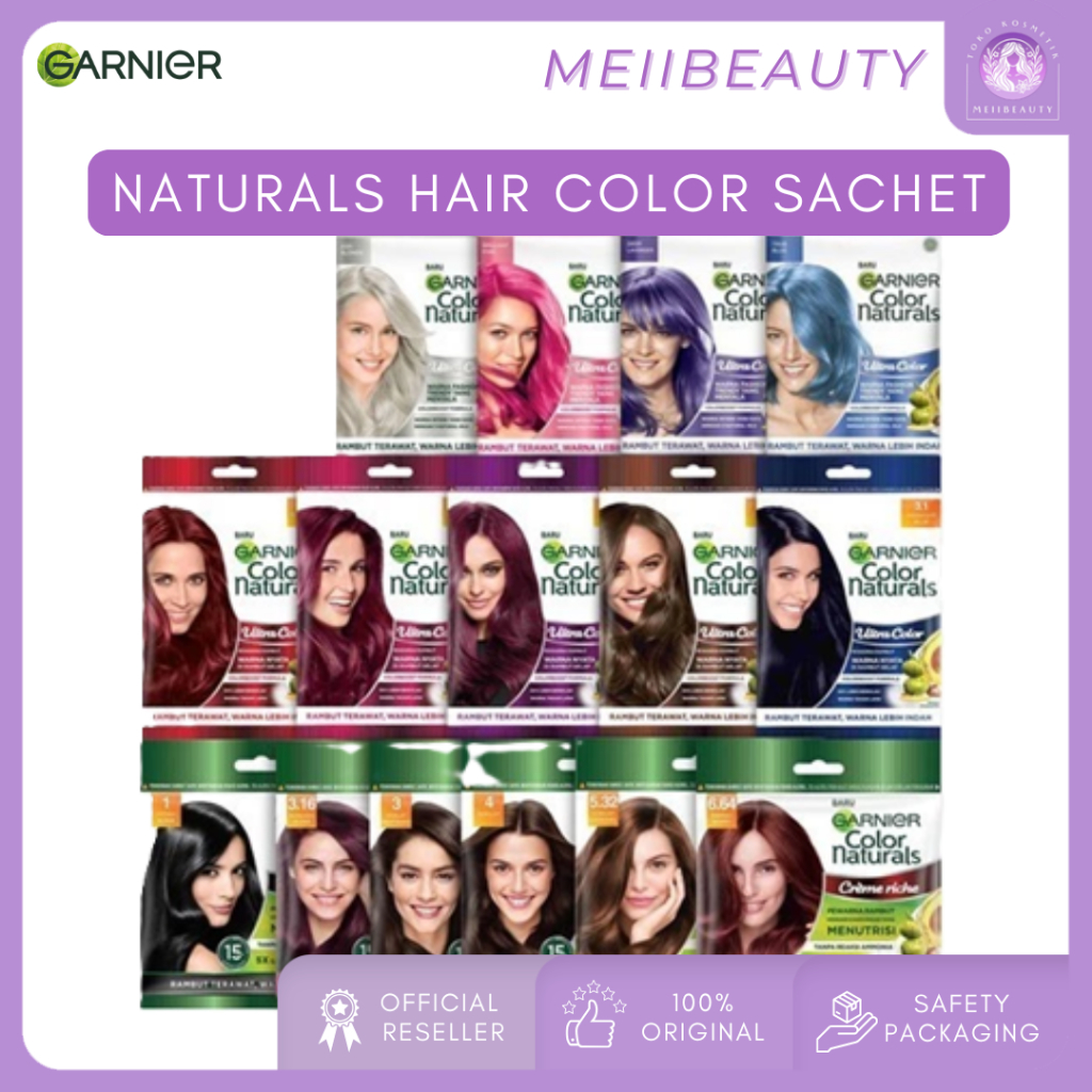 Jual GARNIER Hair Color Natural Sachet | Pastel Ash Color | Ultra Color ...