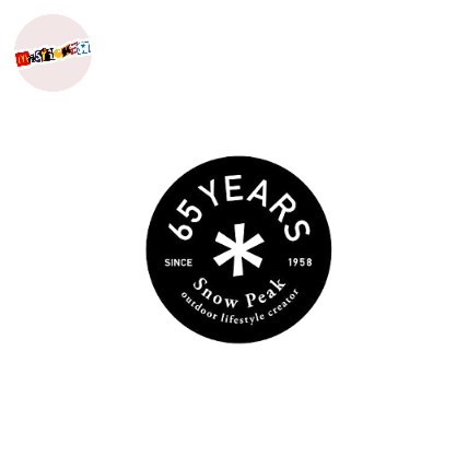Jual sticker Snow Peak 65 Years anniversary logo rounded stiker ...