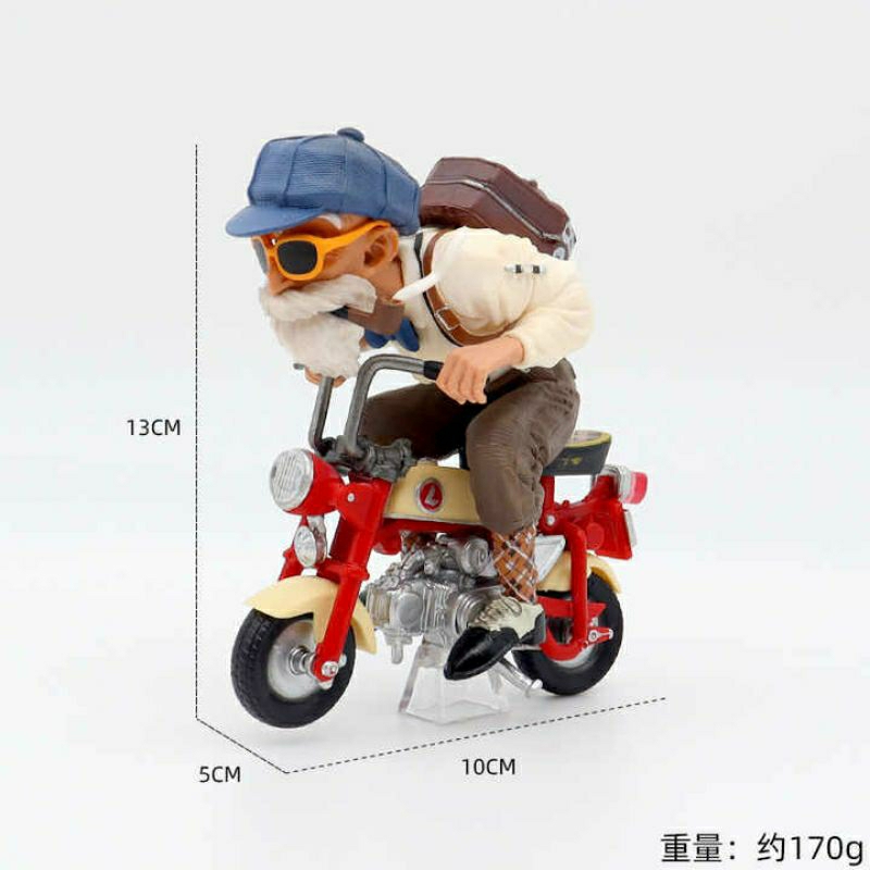 Jual ACTION FIGURE ANIME DRAGON BALL GOKU KID & MASTER ROSHI MOTORCYCLE ...