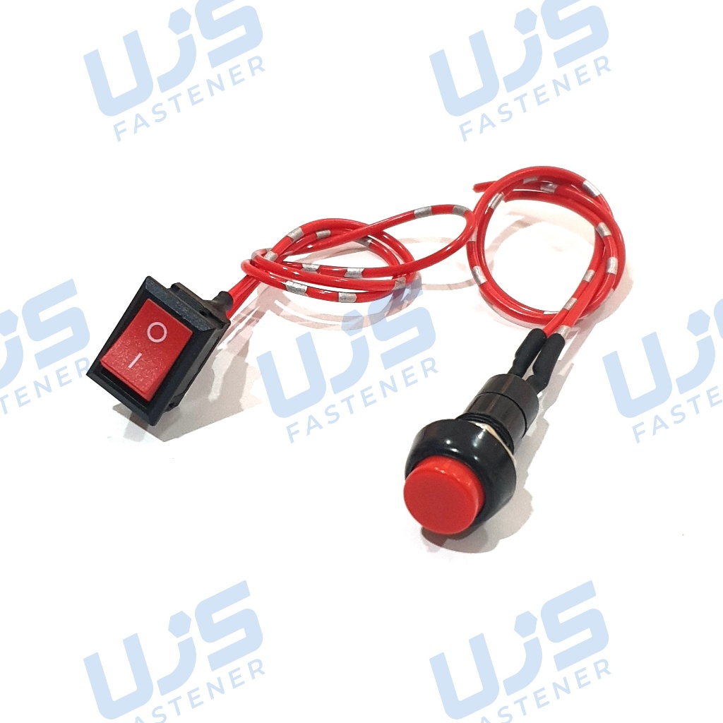 Jual Saklar Switch Tombol On Off 2 Kaki Motor Mobil Push Button Kabel ...