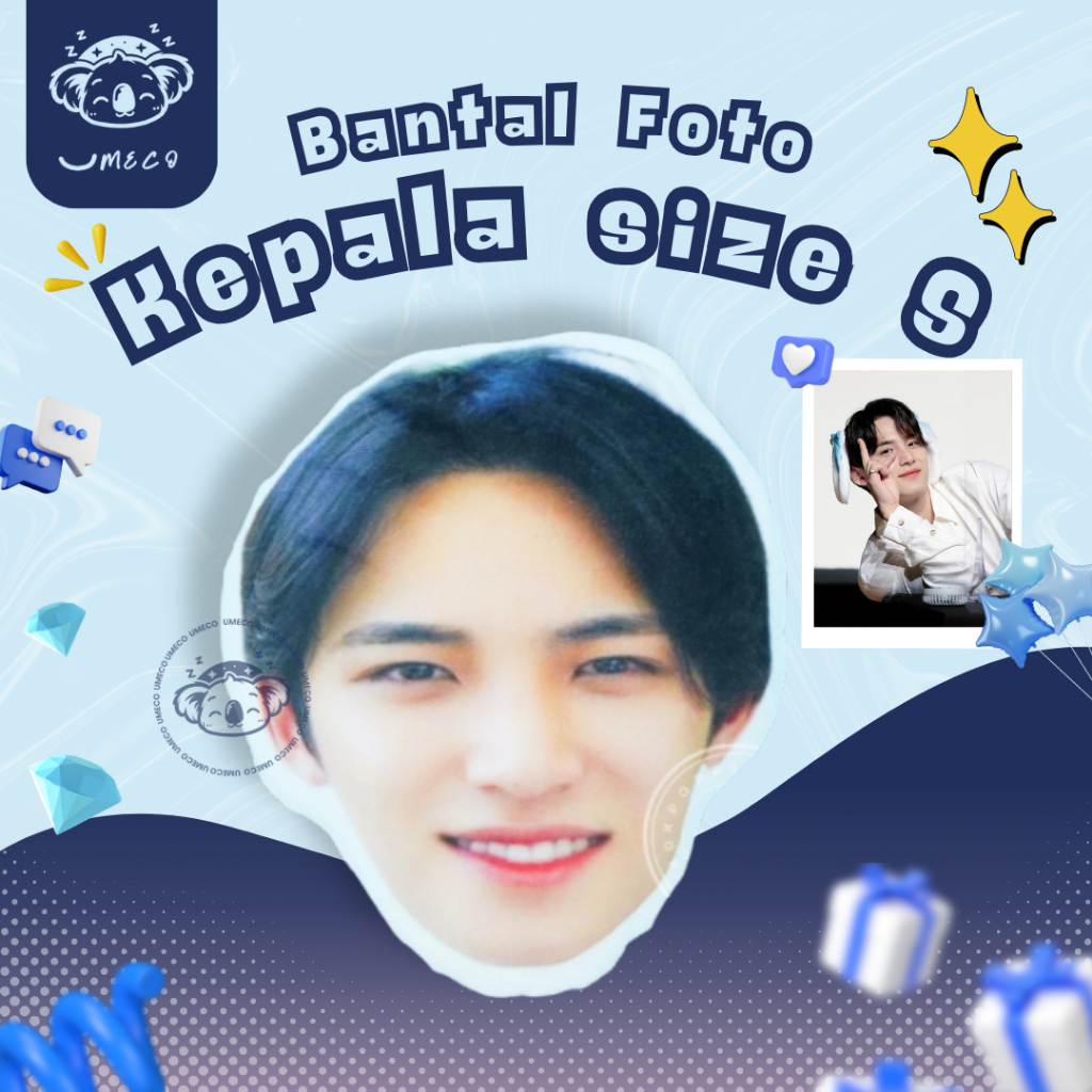 Jual umeco bantal foto kepala custom size s u072 shopee indonesia