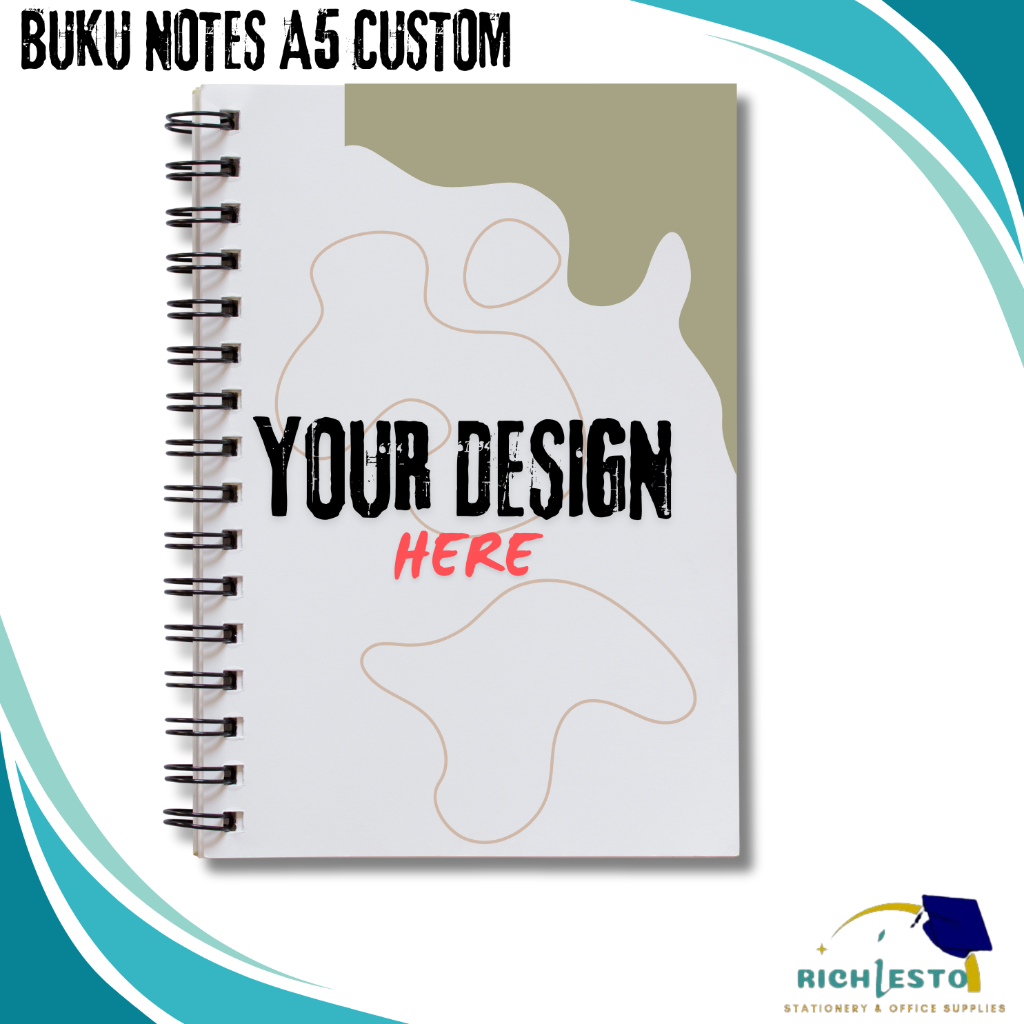 Jual Notes Custom A5 - Notebook A5-Cover DepanCustom-Spiral-Isi 50 ...