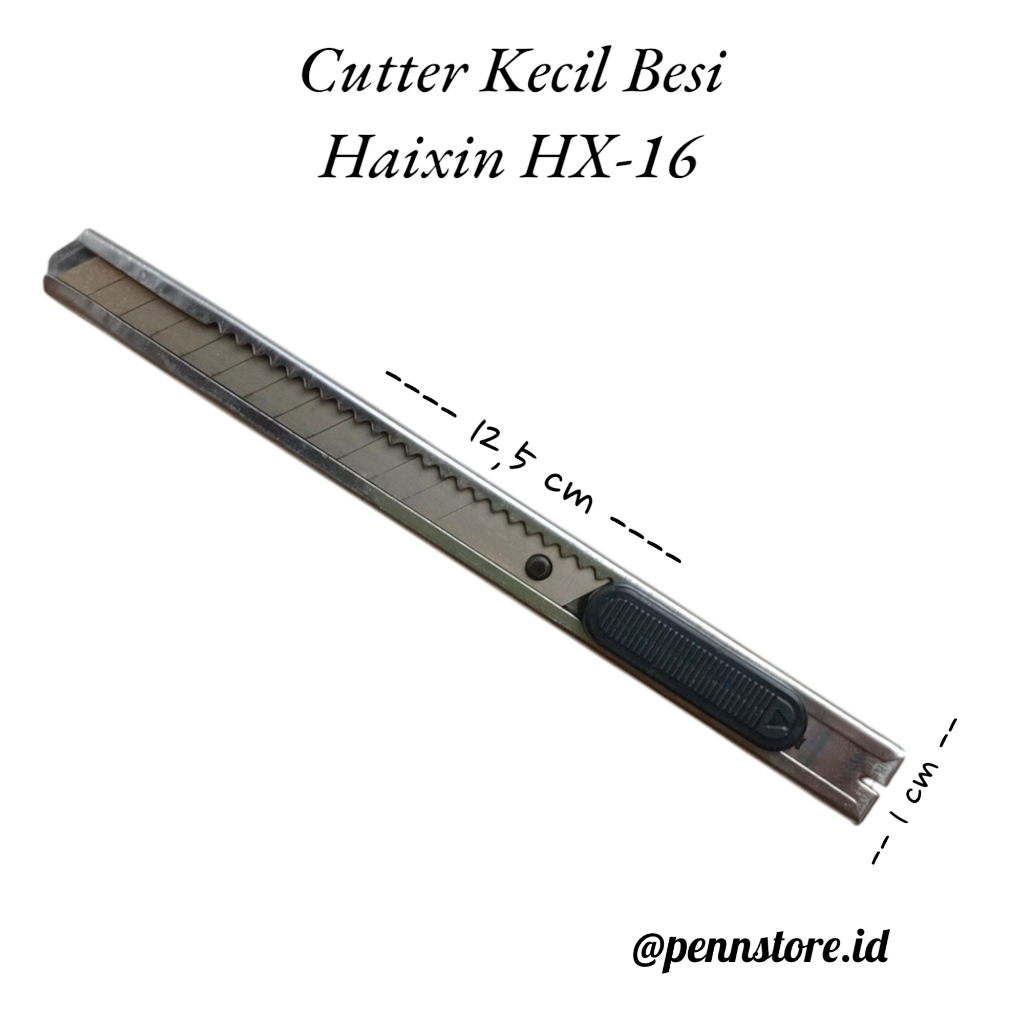 Jual (pcs) Cutter Kecil Besi Haixin HX-16 - Praktis dan Tajam | Shopee ...