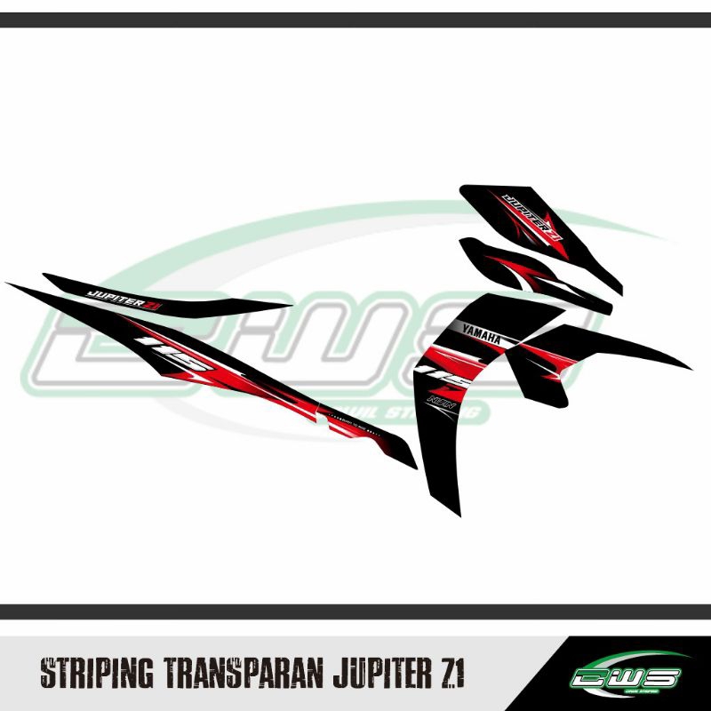 Jual STRIPING JUPITER Z1 TRANSPARAN CUSTOM TERBARU Z1 JUPITER | Shopee ...