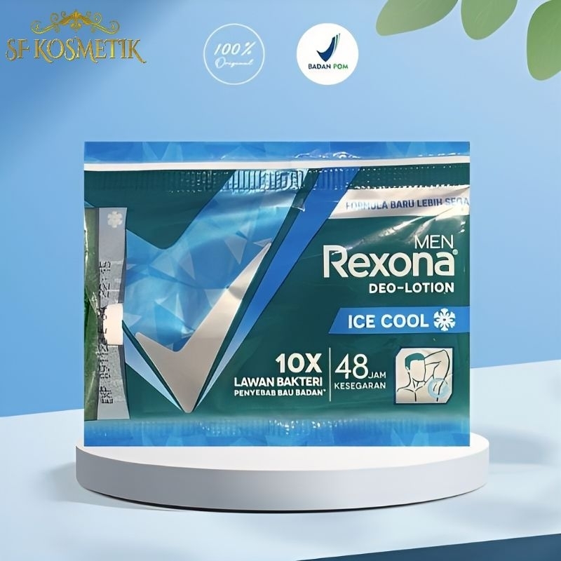 Jual REXONA MEN Deo Lotion Ice Cool 9gr ( Sachet ) | Shopee Indonesia