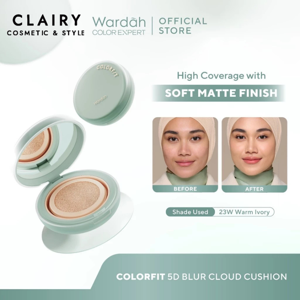 Jual -CLAIRY- WARDAH COLORFIT 5D CLOUD CUSHION SPF 50 PA+++ 15g ...