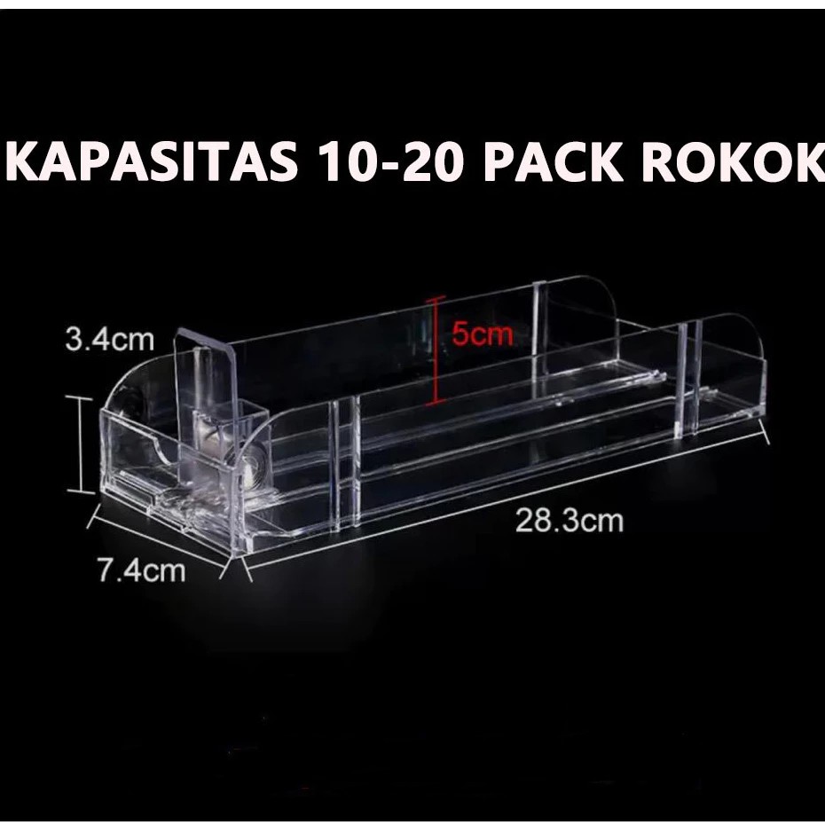 Jual 1 SET PUSHER ROKOK / TEMPAT ROKOK / RAK ROKOK AKRILIK | Shopee ...